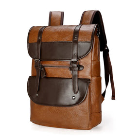 Mochila de Couro Nobre Estilo Vintage - Weixier