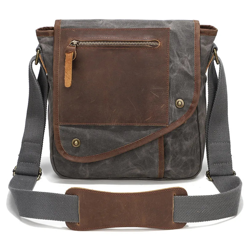 Bolsa Masculina De Couro Envelhecido - Weixier