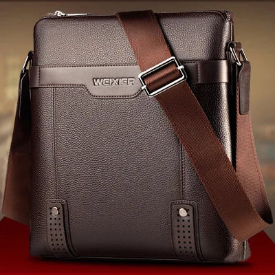 Bolsa Masculina em Couro Legítimo - Weixier Premium